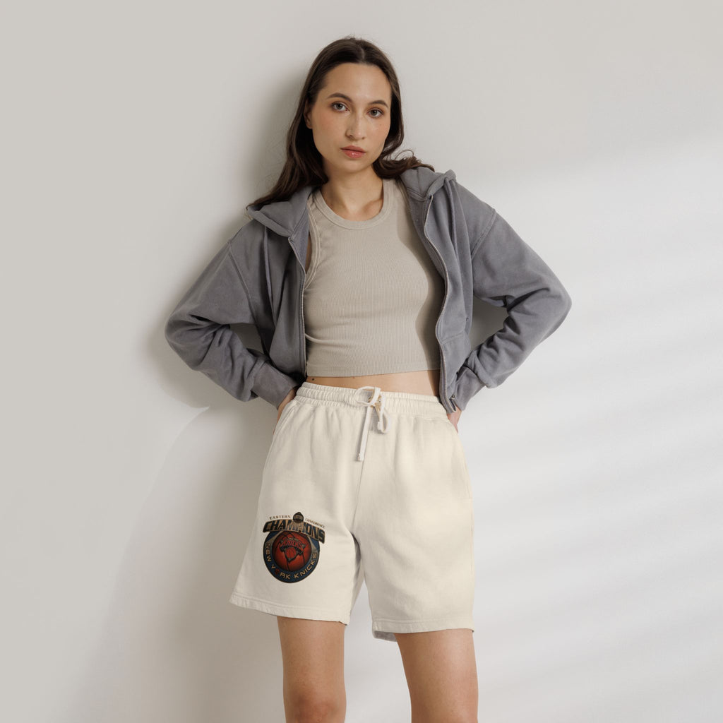 Champ-Heart Basketball Graphic Sweat Shorts — Athletic-Inspired Casual Shorts