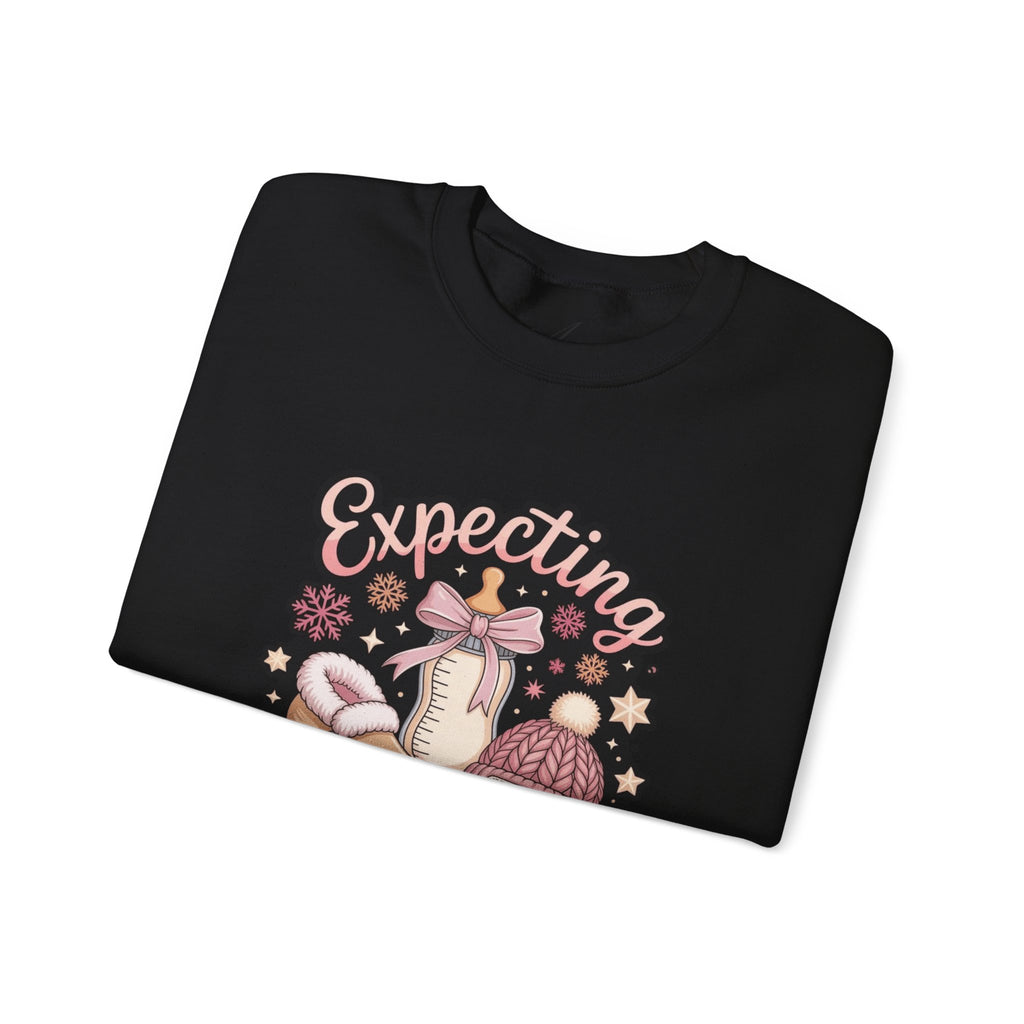 Expecting Season Sweatshirt  Cute Pregnancy Announcement Pullover Cartoon Christmas T-shirts and Sweaters