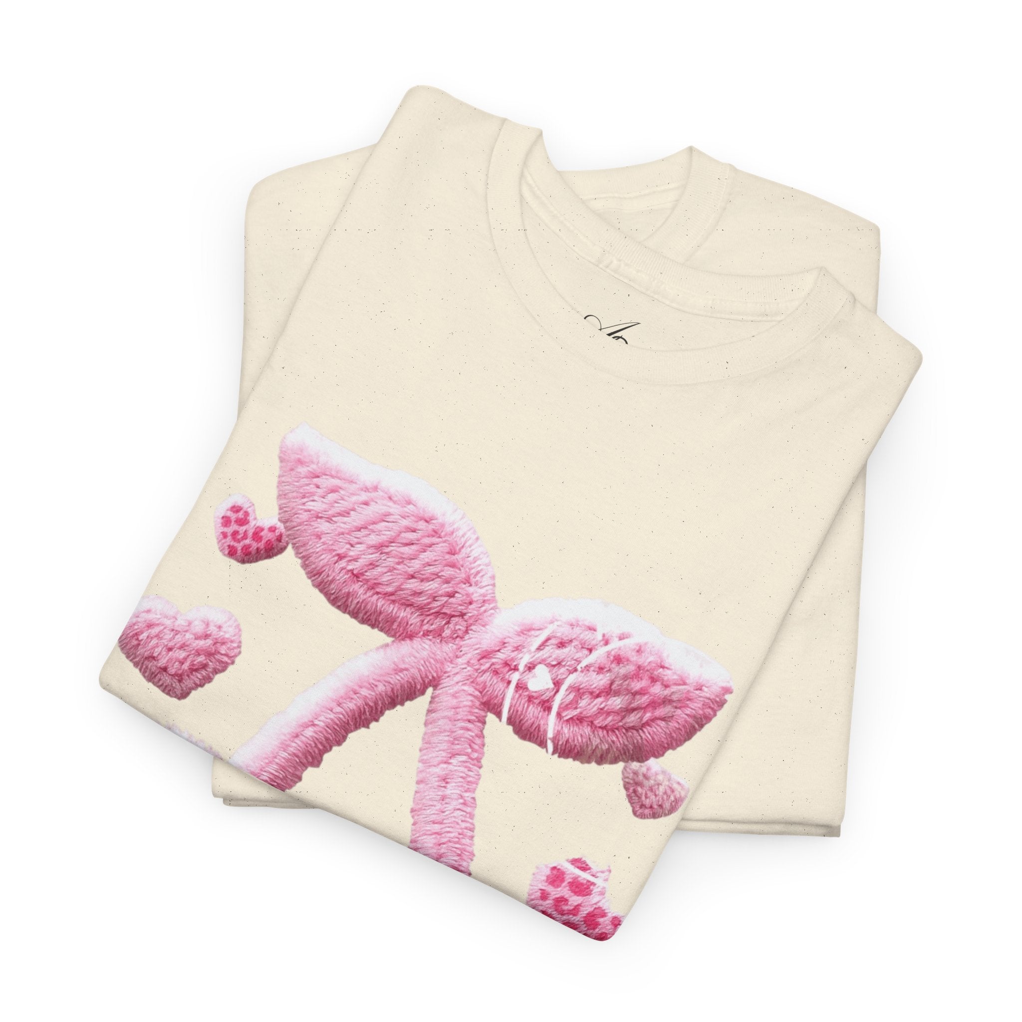 Pink Heart Cherries Tee  LOVE Graphic Valentine T-Shirt