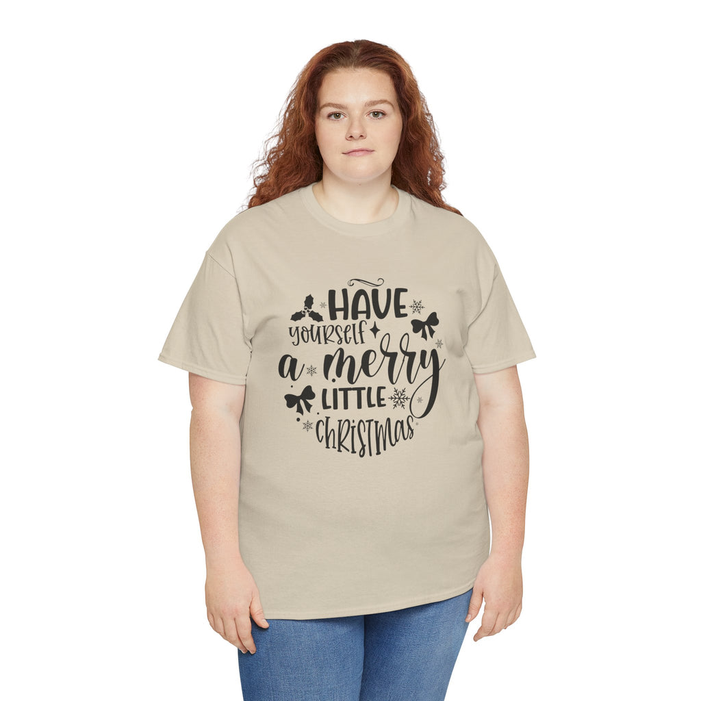 Merry Christmas Cotton Tee Holiday Graphic Tees & Cozy Festive Wear