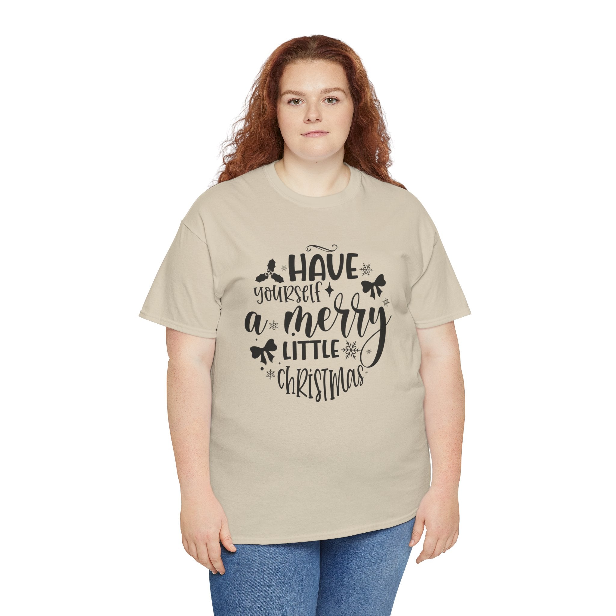 Merry Christmas Cotton Tee Holiday Graphic Tees & Cozy Festive Wear