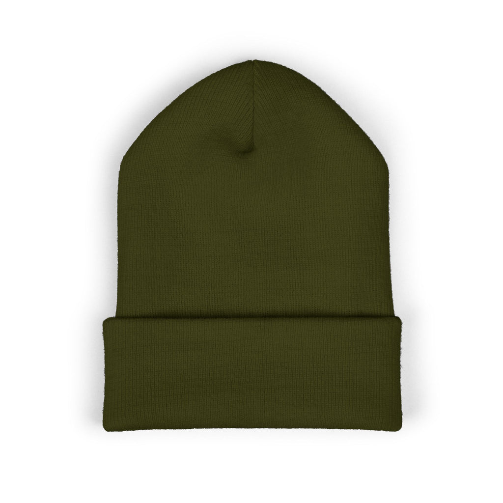 Embroidered 'Holi' Symbol Knit Hat Puerto Rico Beanie Hat – Boricua Pride Cuffed Winter Hat
