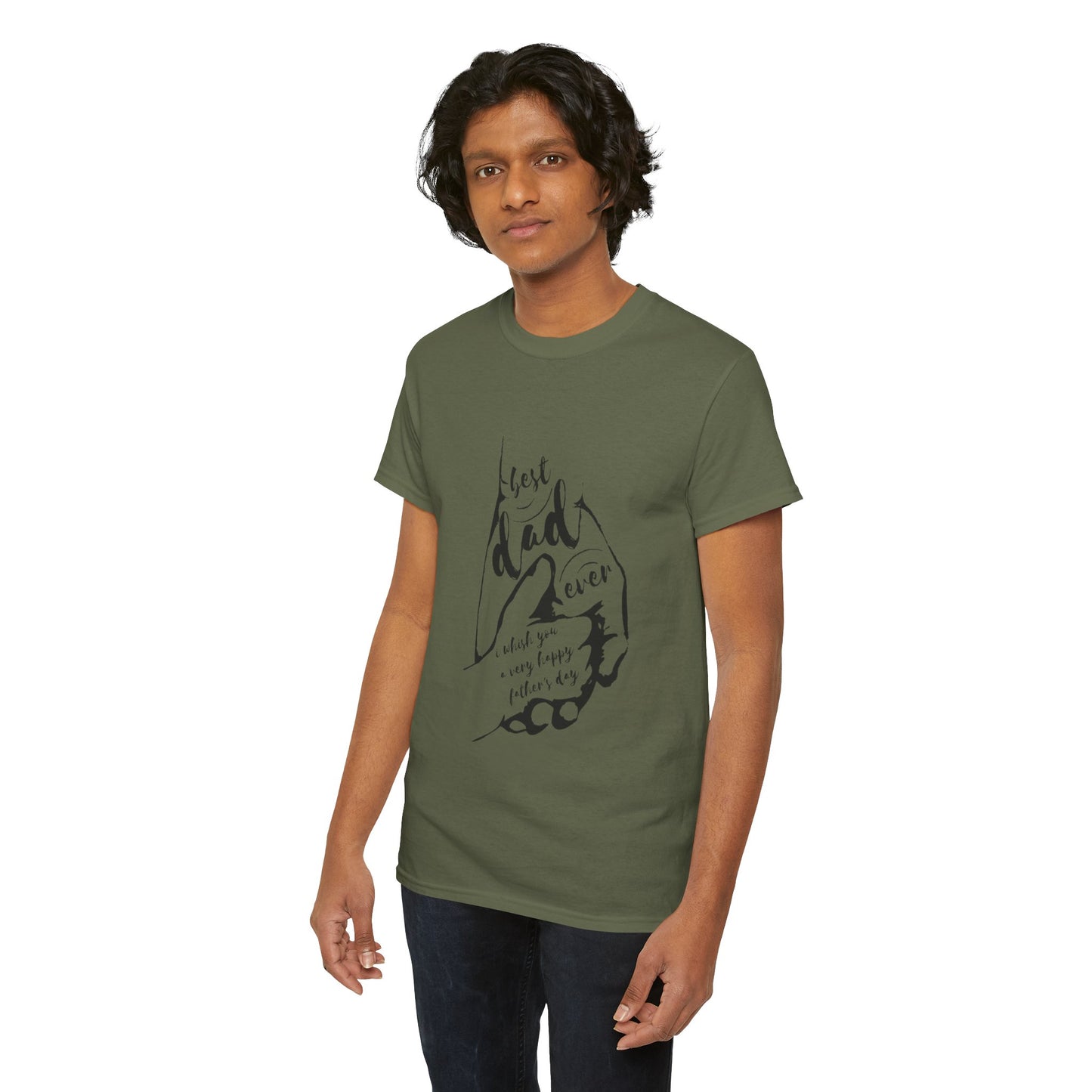 Best Dad Ever T-Shirt | Unisex Heavy Cotton Tee for Father's Day, Gifts for Dads, Cool Dad Apparel, Everyday Wear, Family Celebrations