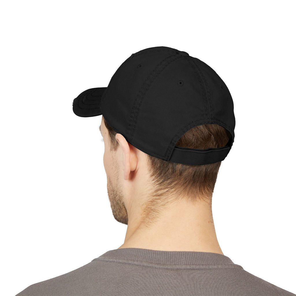 Distressed Embroidered 'CHRIST' Dad Hat — Vintage Christian Baseball Cap