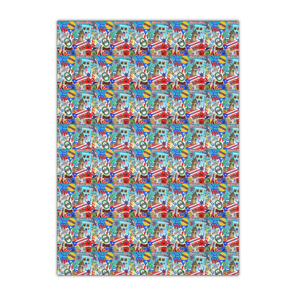 Puerto Rico Wrapping Paper – Cultural Gift Wrap | Boricua Heritage Design | Holiday & Celebration Gift Packaging