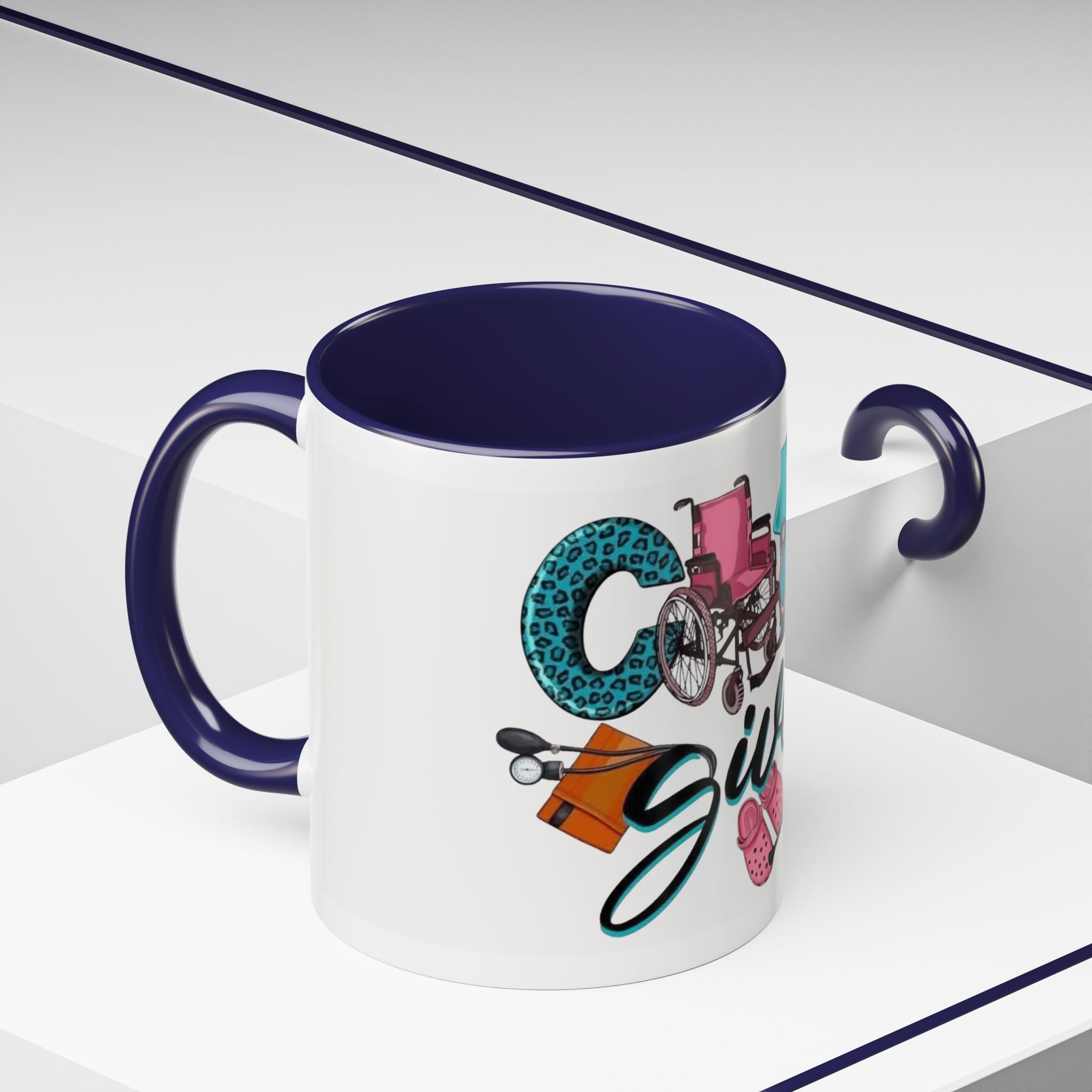 Nurse Given Accent Coffee Mug — Caregiver & Medical Equipment Design Christmas mug for all healthcare heroes
