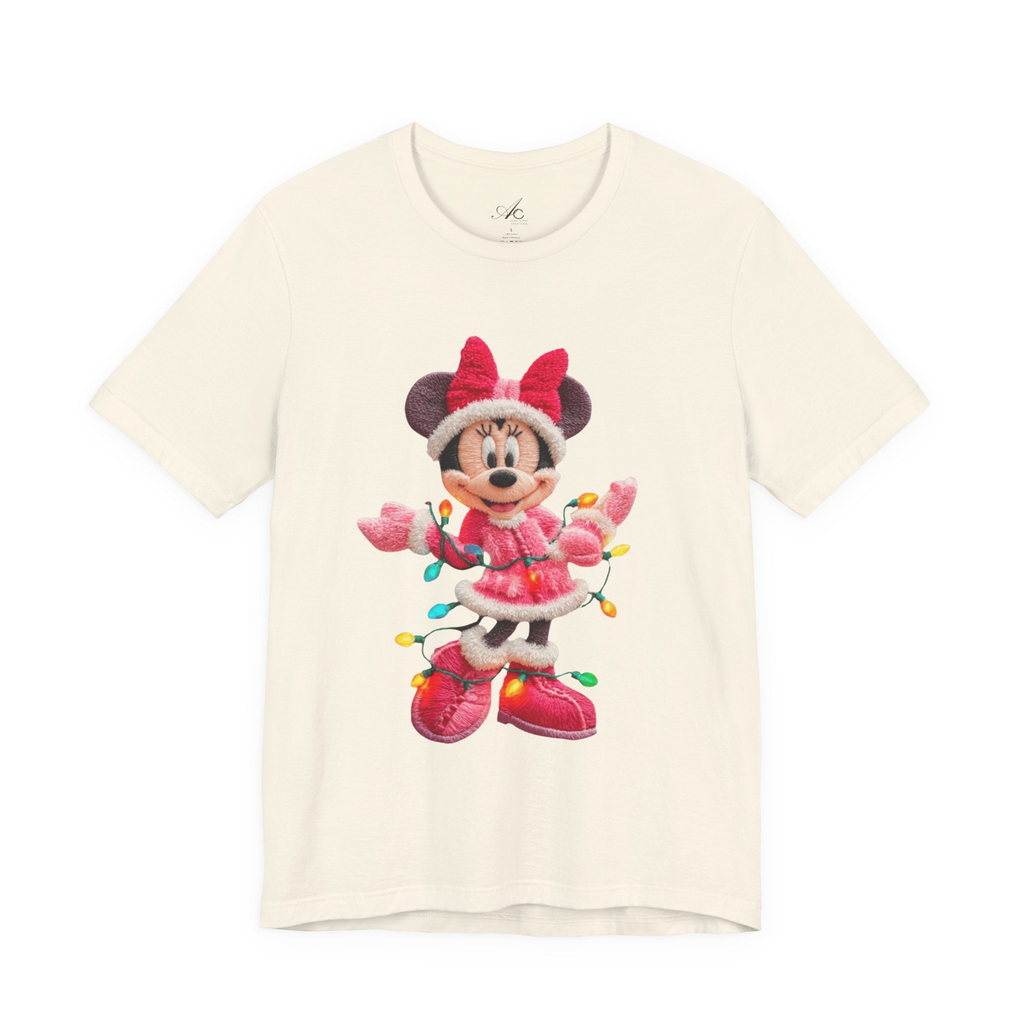 Minnie Mouse Holiday Lights T-Shirt Festive Holiday Designs