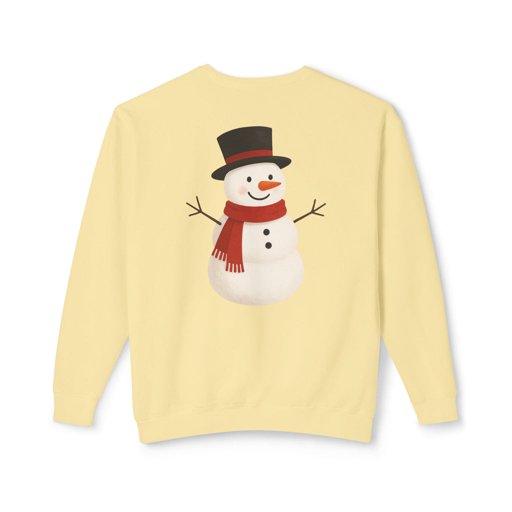 Snowman Crewneck Sweatshirt  Cute Holiday Snowman Pullover