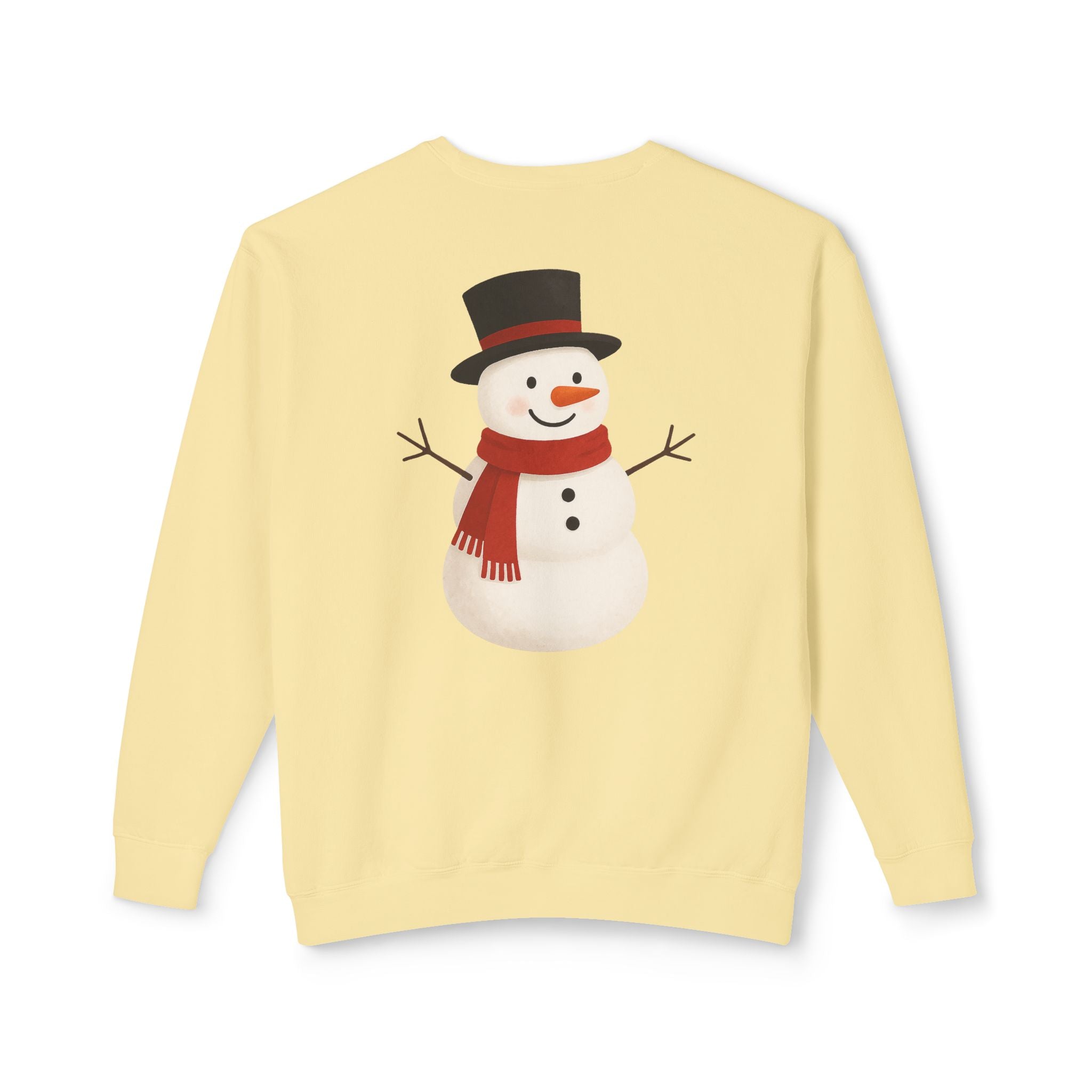 Snowman Crewneck Sweatshirt  Cute Holiday Snowman Pullover