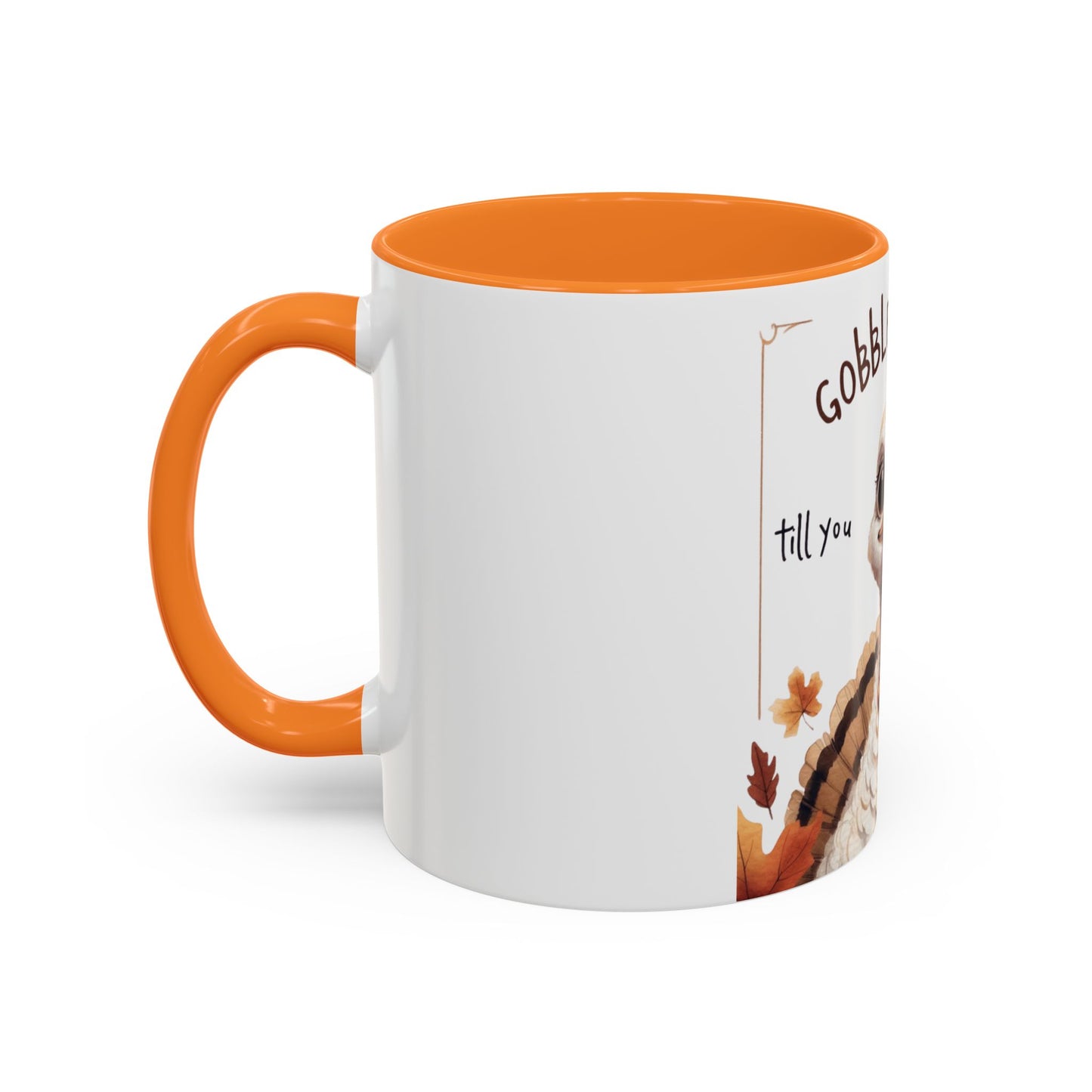 Mix cozy, aesthetic, and autumn-inspired sayings 🍁 Whimsical Thanksgiving Mug - Gobble Gobble Design