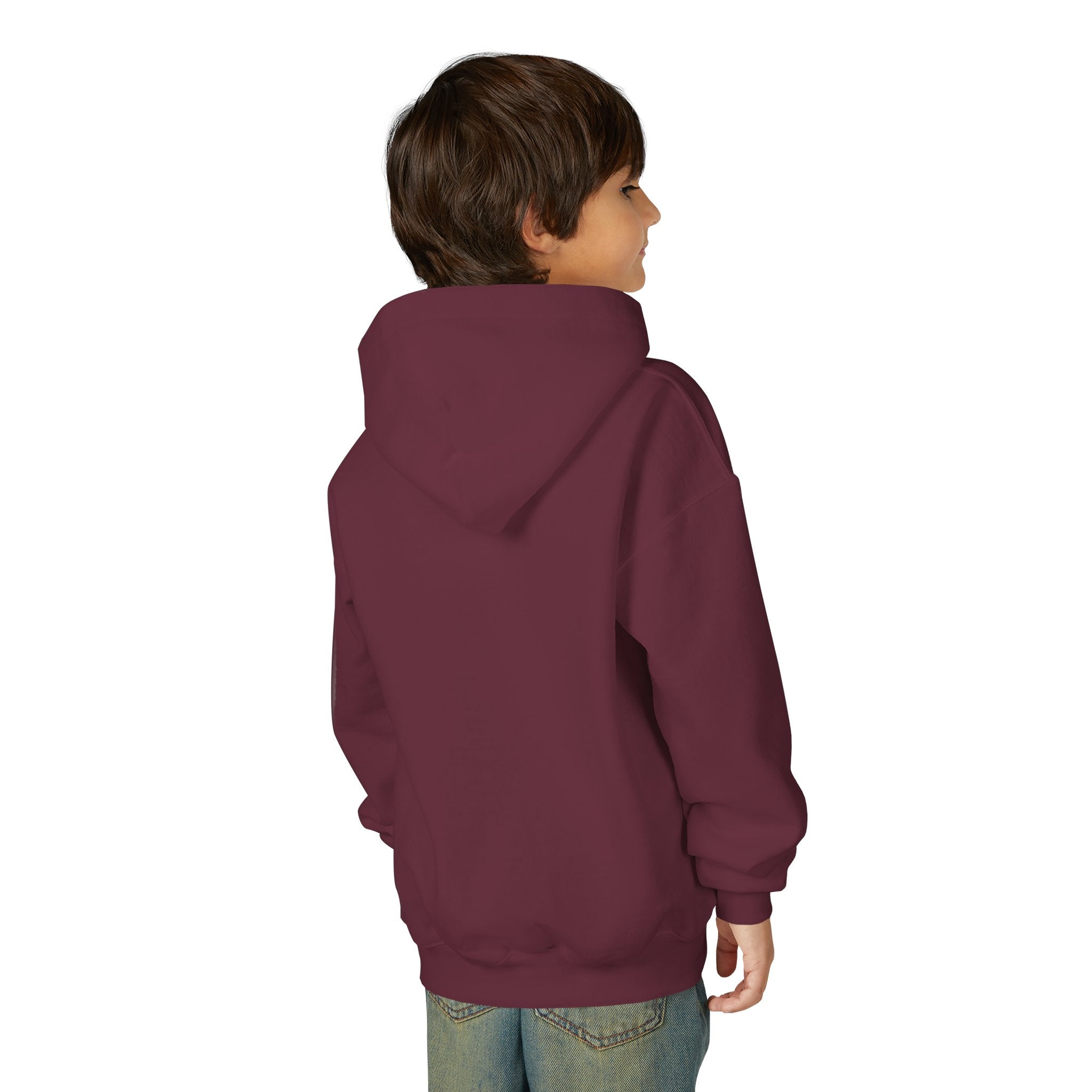 Youth Hoodie  Grinch Christmas Scene with 'Maybe Christmas' Quote