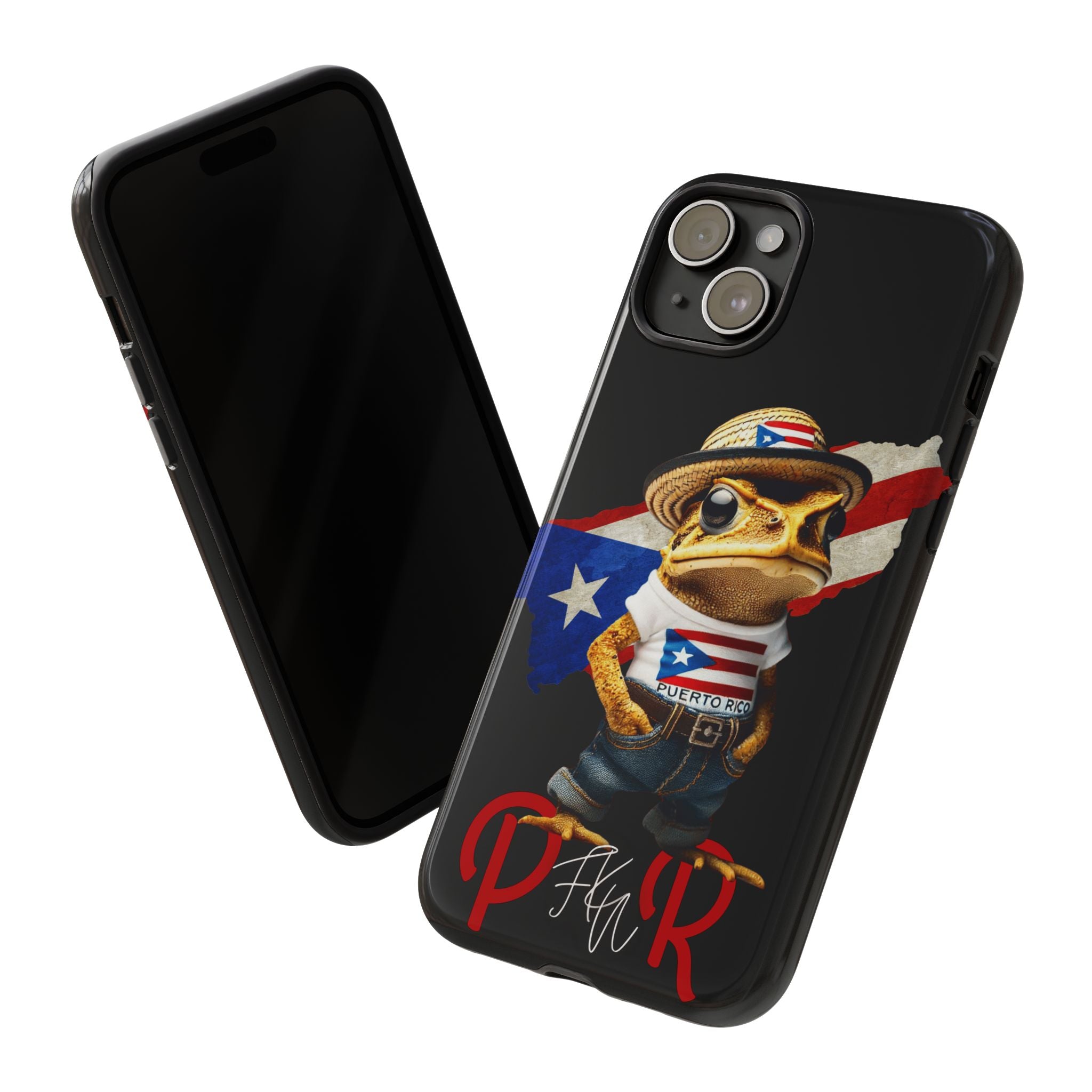 Puerto Rican Frog Tough Phone Case  Puerto Rico Flag Patriotic Protective Case