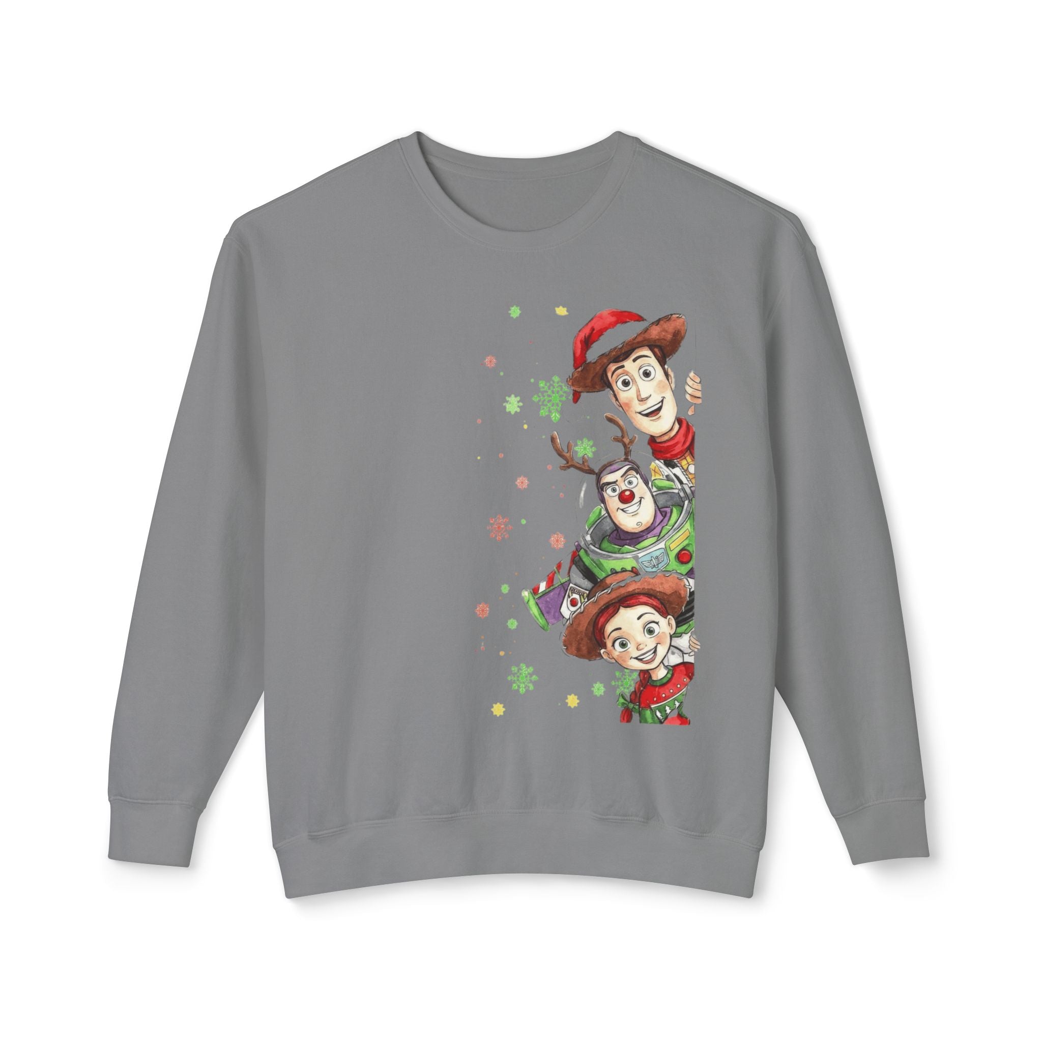 Christmas Toy Cowboy Crewneck Sweatshirt  Festive Woody & Friends Holiday Sweatshirt Cartoon Christmas T-shirts and Sweaters