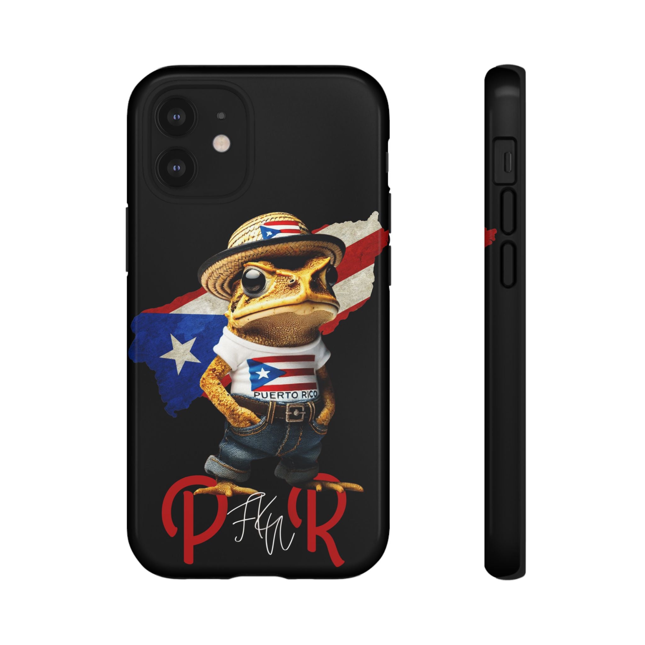 Puerto Rican Frog Tough Phone Case  Puerto Rico Flag Patriotic Protective Case