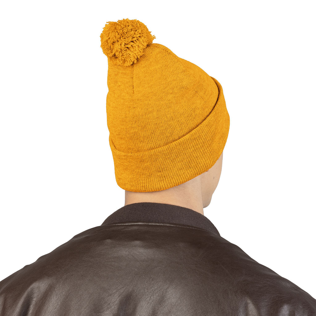 Toy Story Embroidered Pom-Pom Knit Cap Humor Cuffed Beanie – Warm, Soft & Sassy Winter Hat