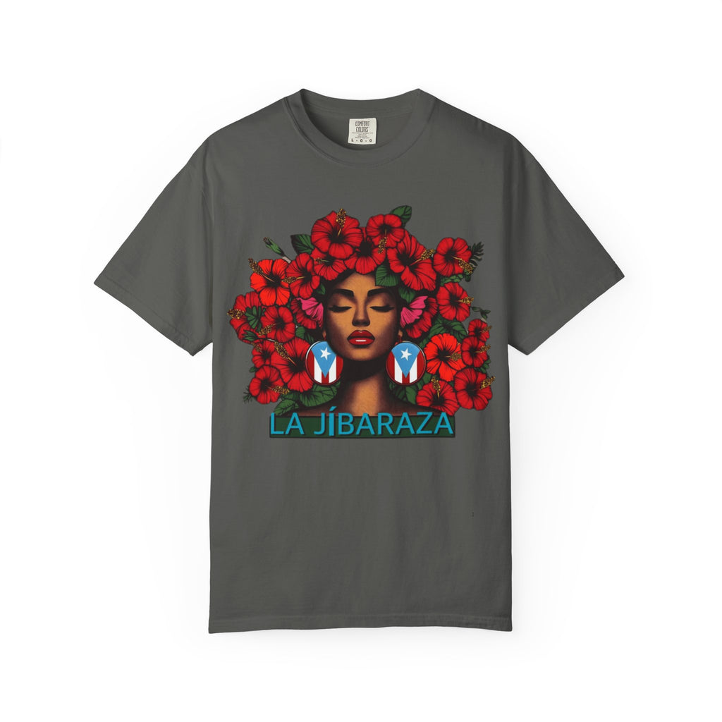 Puerto Rico Navidades T-Shirt — "La Jíbaraza" Floral Puerto Rican Pride Tee
