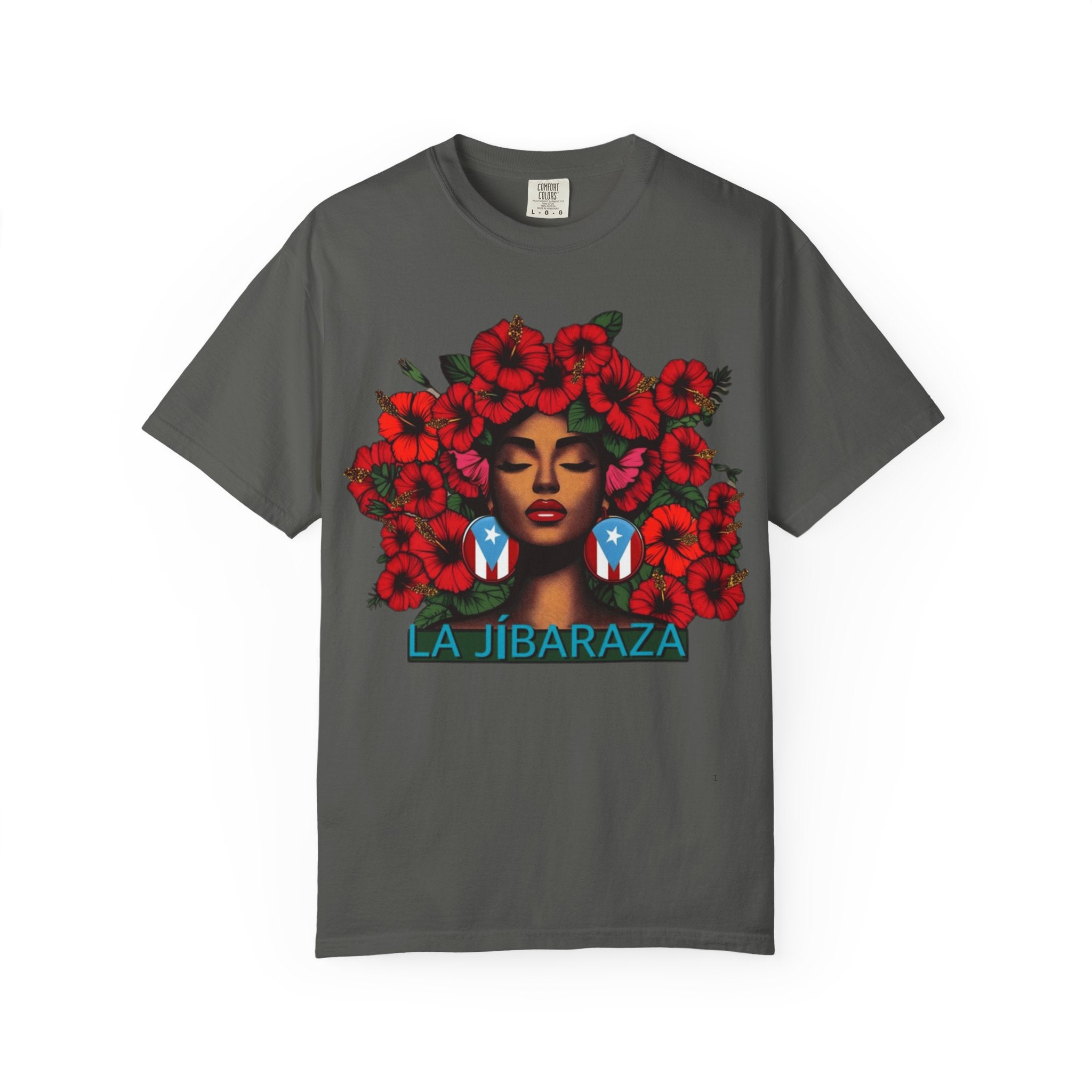 Puerto Rico Navidades T-Shirt — "La Jíbaraza" Floral Puerto Rican Pride Tee