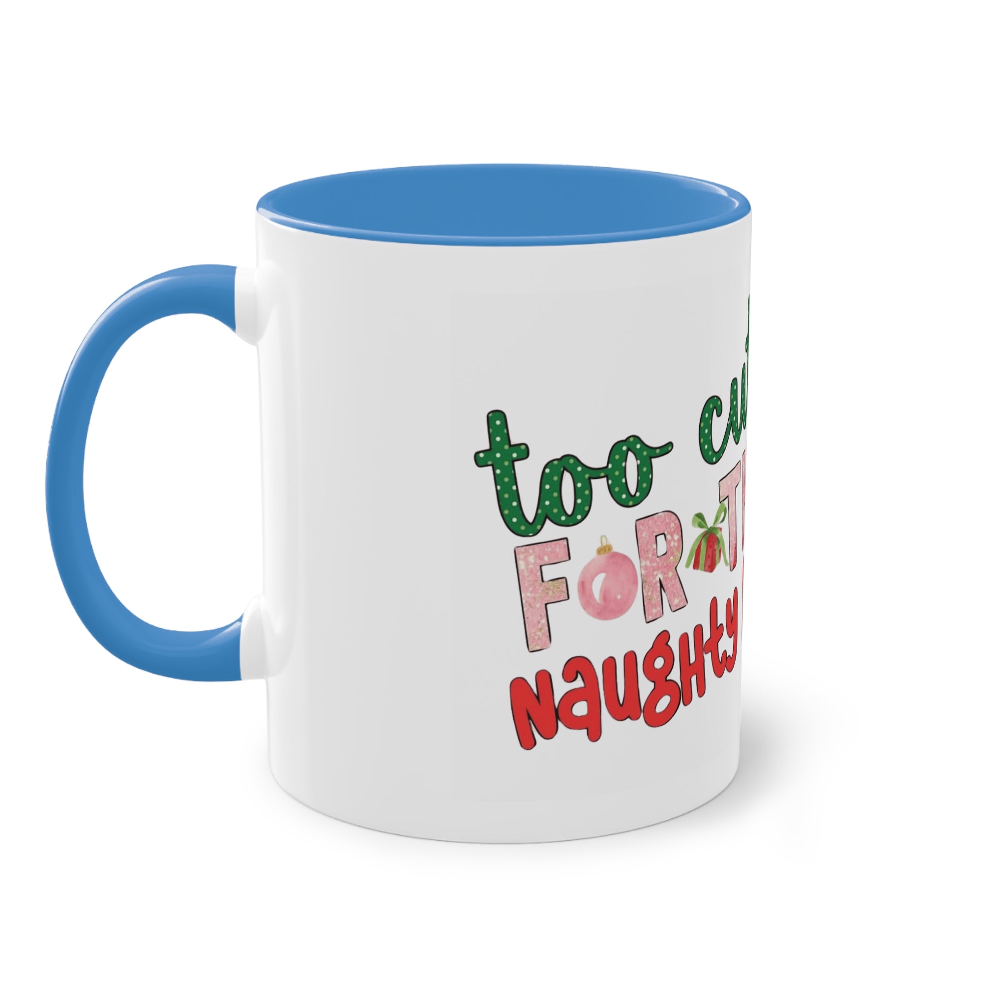 Cute Grinch Two-Tone Coffee Mug - Perfect for Holiday Cheer! Christmas Mugs Collection