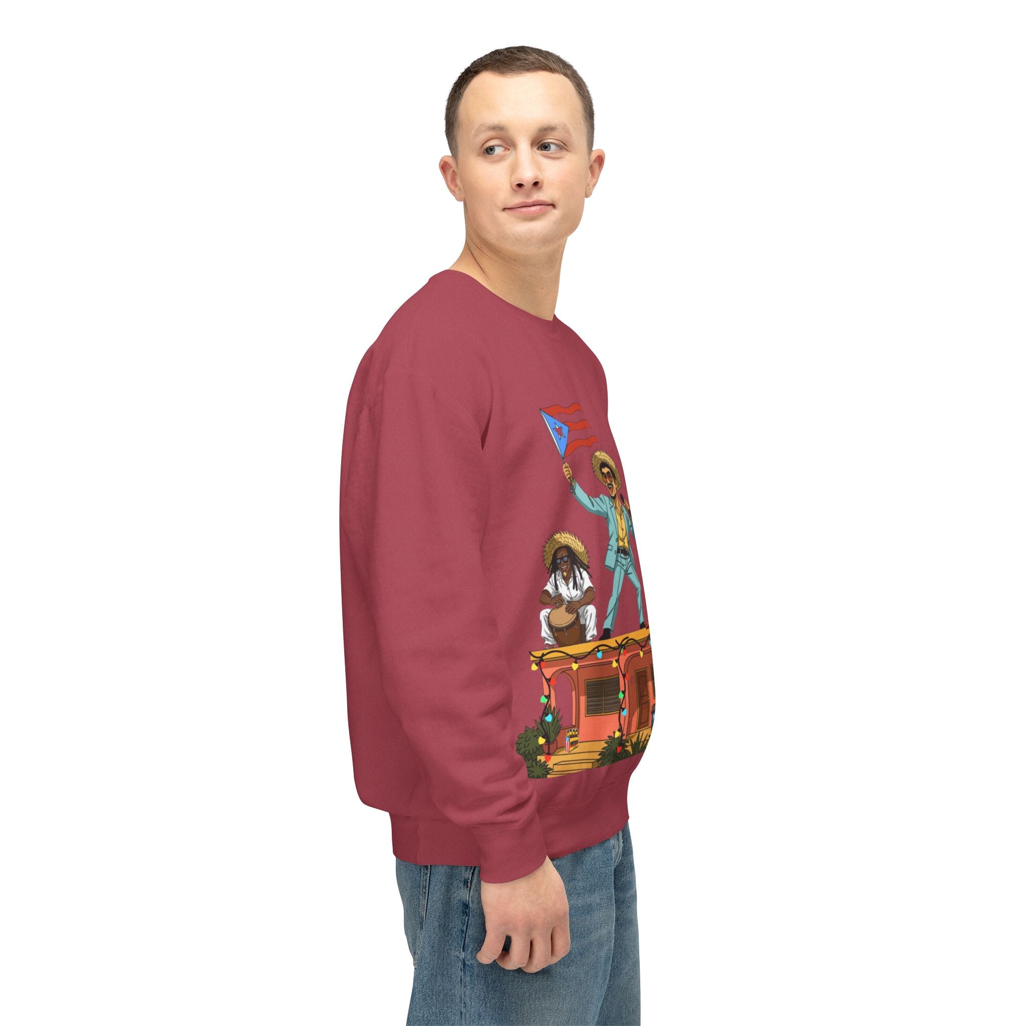 Puerto Rican Benito Parade Sweatshirt  Boricua De Pura Cepa Crewneck Puerto Rico Navidades