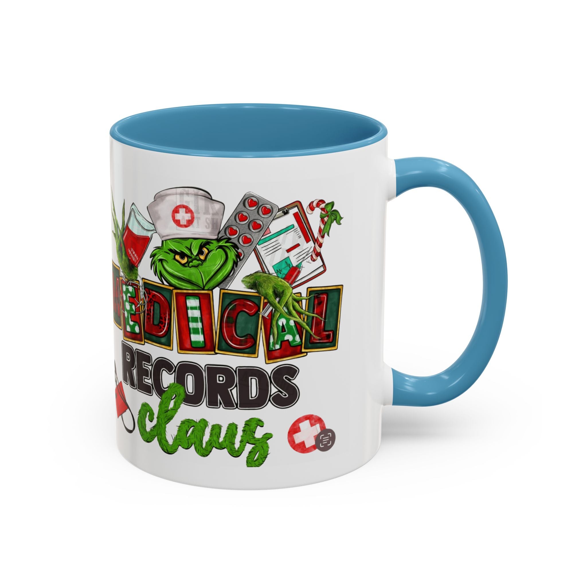 Medical Records Claus Coffee Mug — Funny Holiday Nurse & Medical Staff Gift (11/15oz) Medical Christmas Mug,