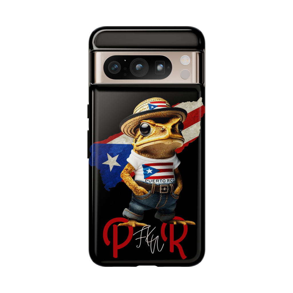Puerto Rican Frog Tough Phone Case  Puerto Rico Flag Patriotic Protective Case