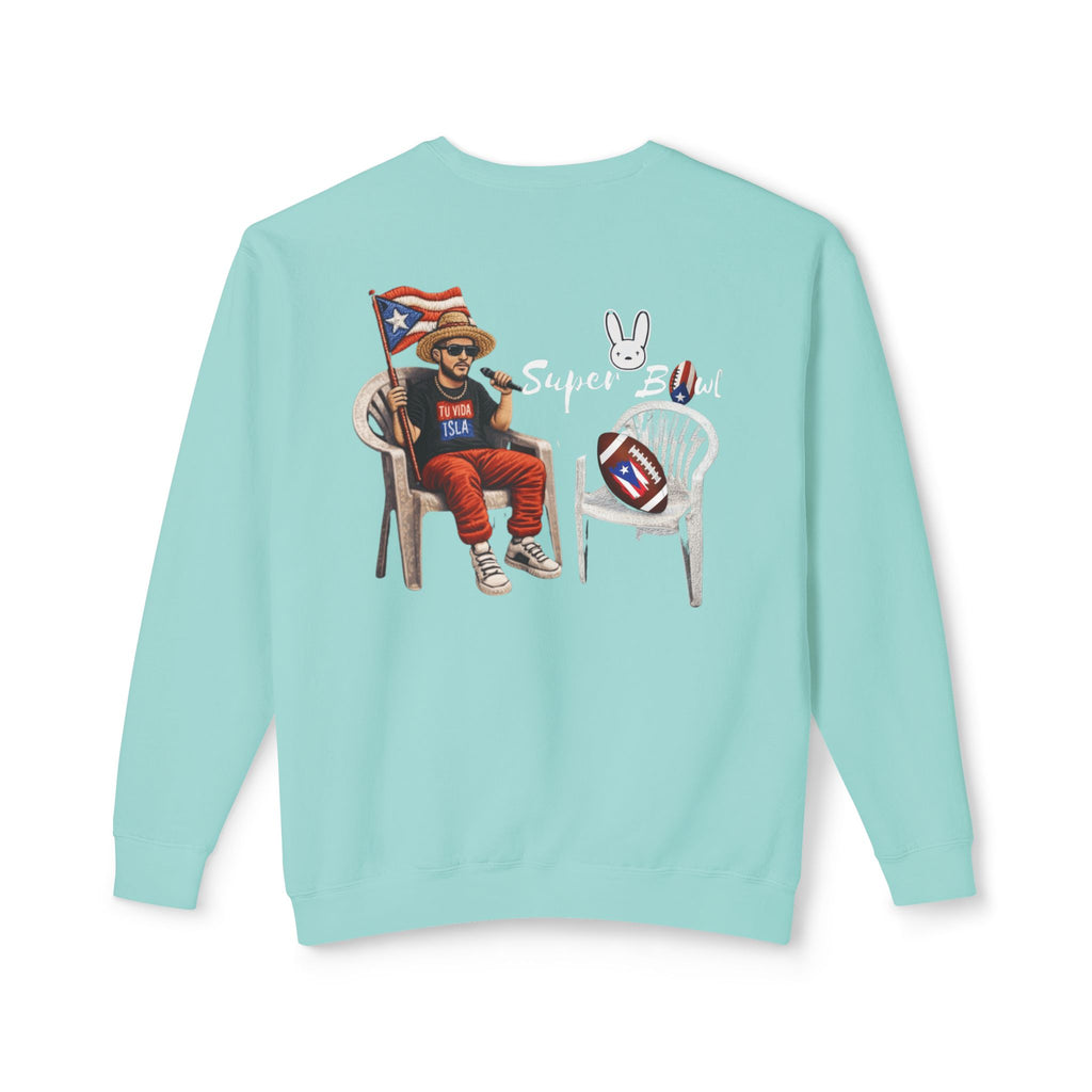 Benito Super Bowl 94 Puerto Rico Shirt Chair Vibes Crewneck Sweatshirt