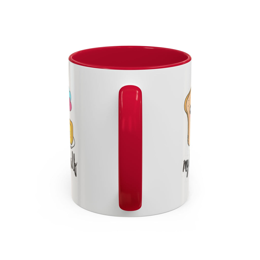 Motivational & Funny Quote Mugs Uplifting Coffee Cup Gifts Cute Foodie Relationship Mug My Butter Half Design, Colorful 11oz & 15oz