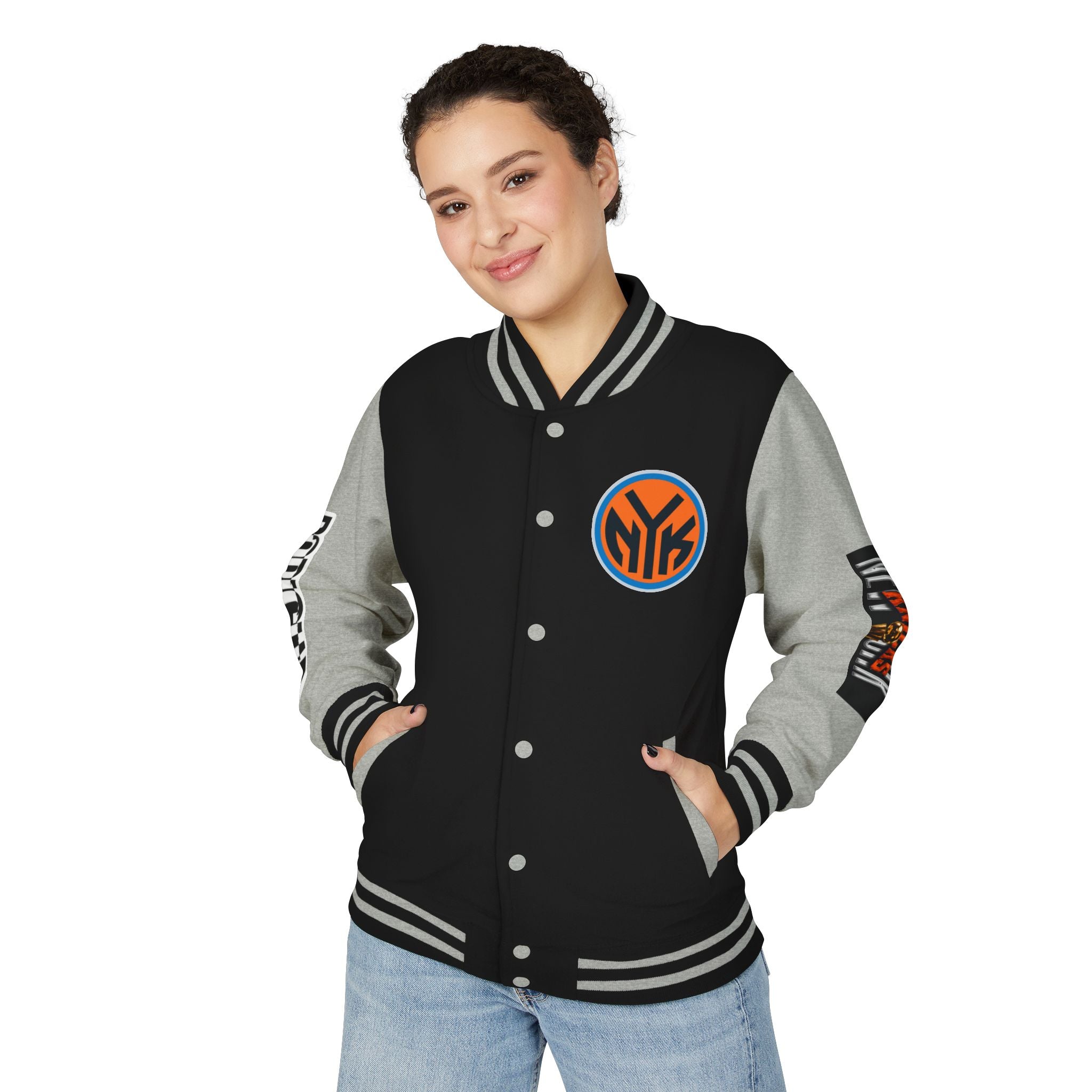 Basketball-Inspired Letterman Jacket — Men's Retro Varsity Sports Jacket Jose AlvarTribute Varsity Jacket
