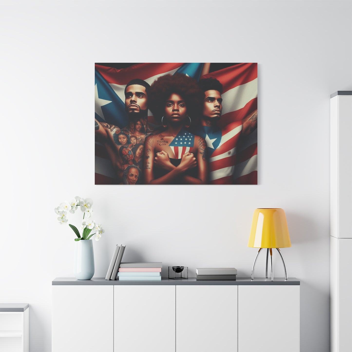 Rooted in Culture, Radiating Power Puerto Rican Wall Art, Unique Gift, Empowering Decor