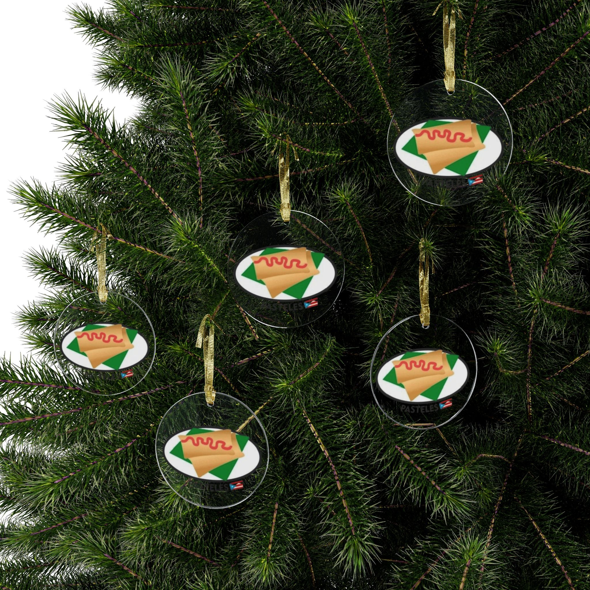 Pasteles Acrylic Ornament  Puerto Rican Food Holiday Ornament