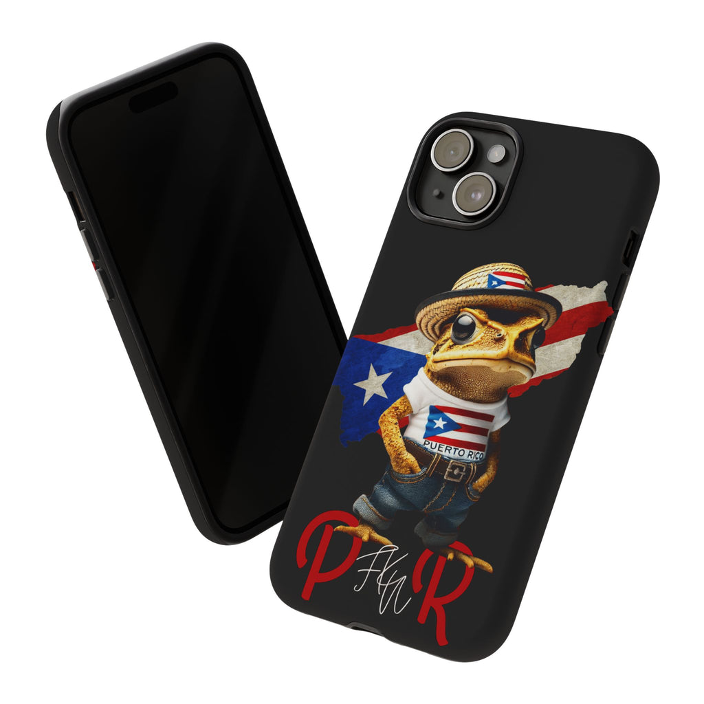 Puerto Rican Frog Tough Phone Case  Puerto Rico Flag Patriotic Protective Case