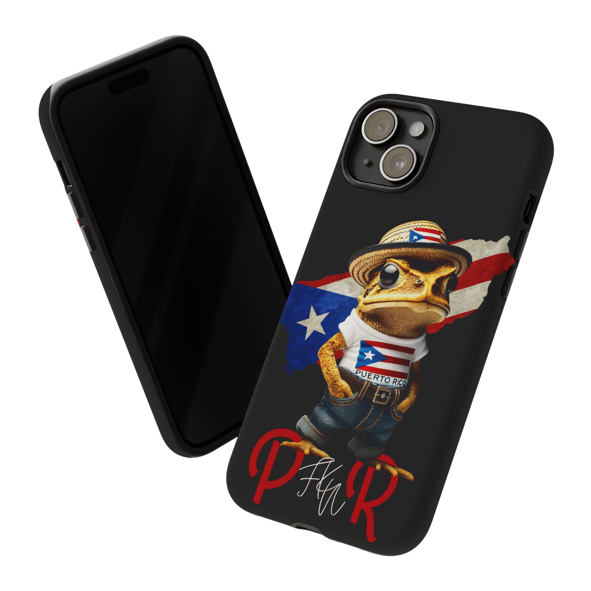 Puerto Rican Frog Tough Phone Case  Puerto Rico Flag Patriotic Protective Case