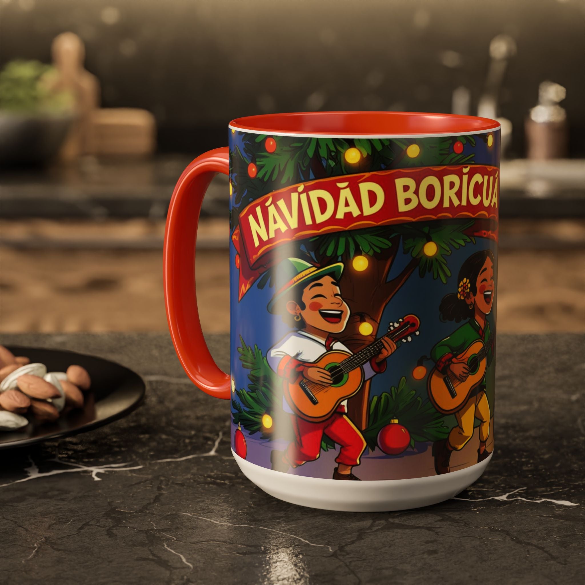 Navidad Boricua Mug Vibrant Puerto Rican Celebration Mug