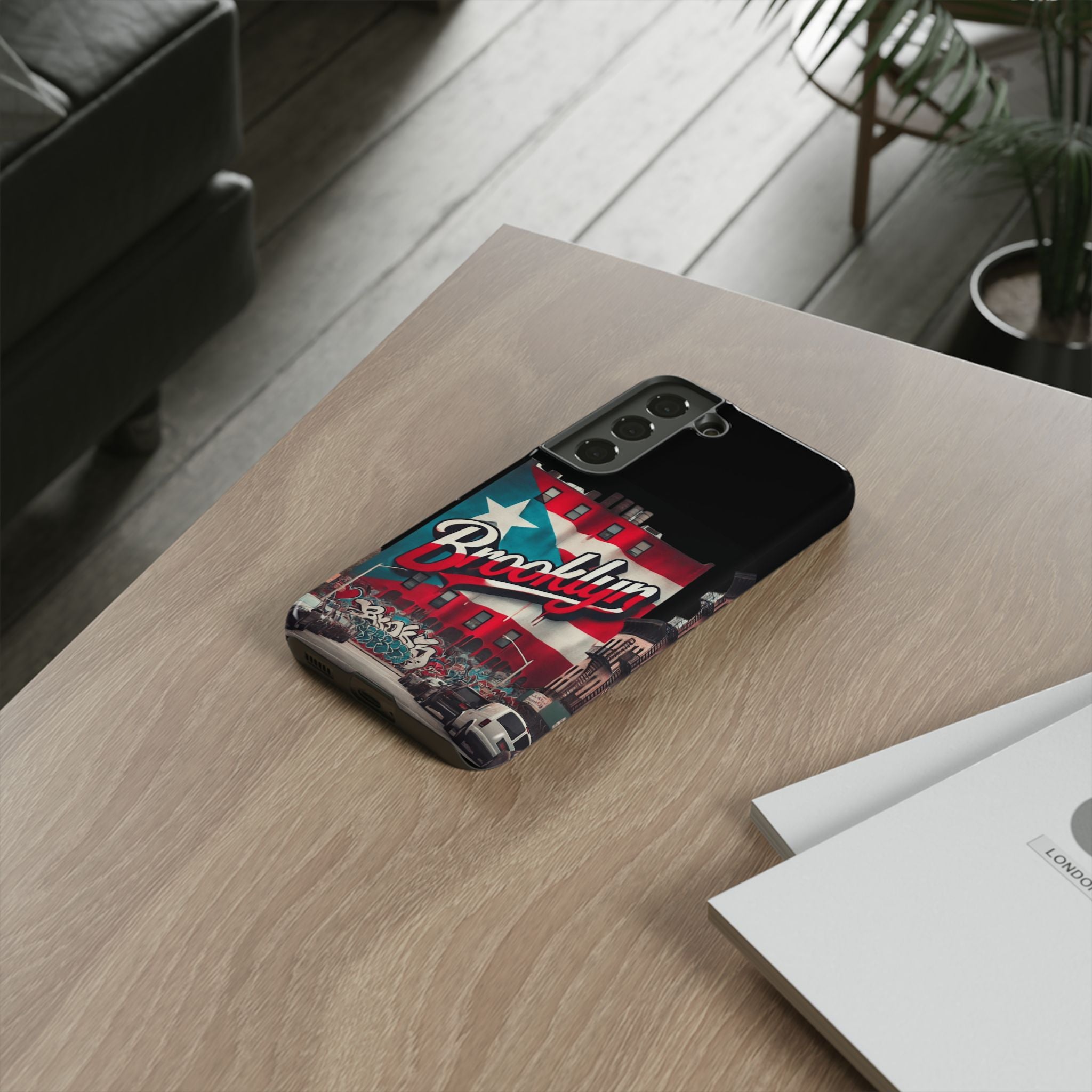 Brooklyn Street Art Phone Case  Urban Graffiti Protective Cover