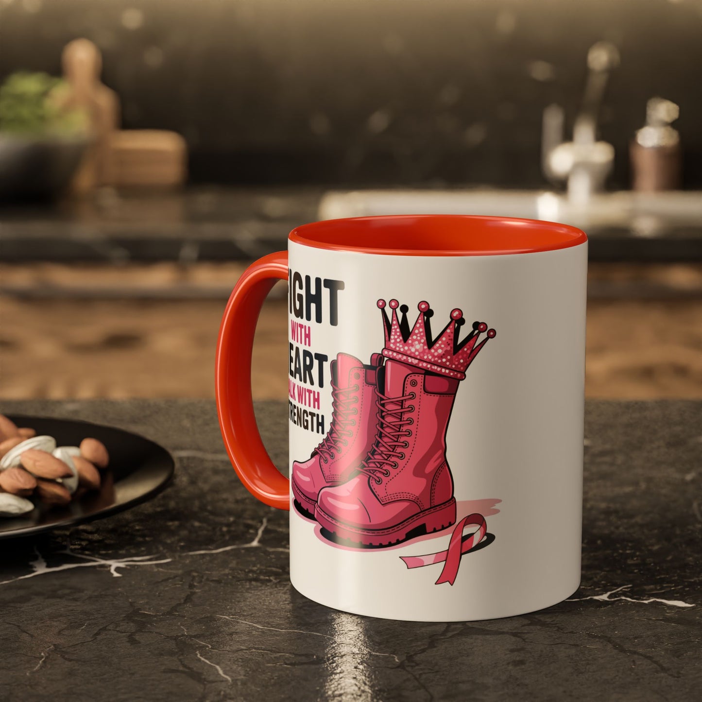 You Beat It! Cancer Survivor Mug | Motivational Gift for Her or Him | Warrior Mug
