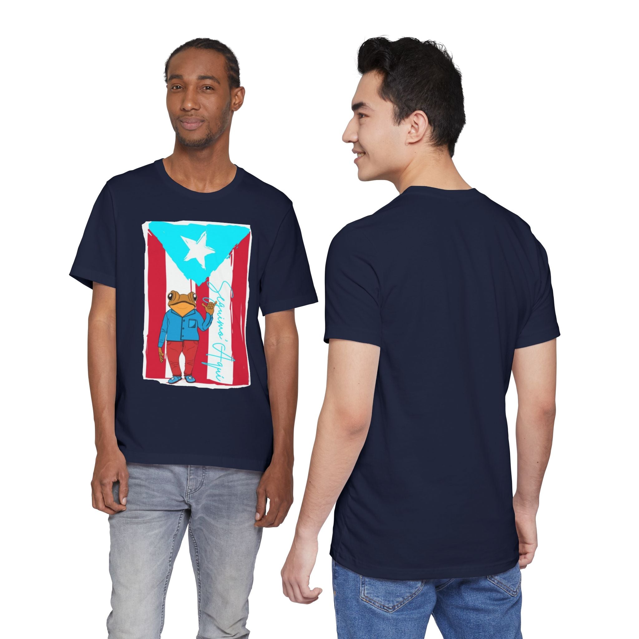Puerto Rican Coqui Flag T‑Shirt  Boricua Pride Tee