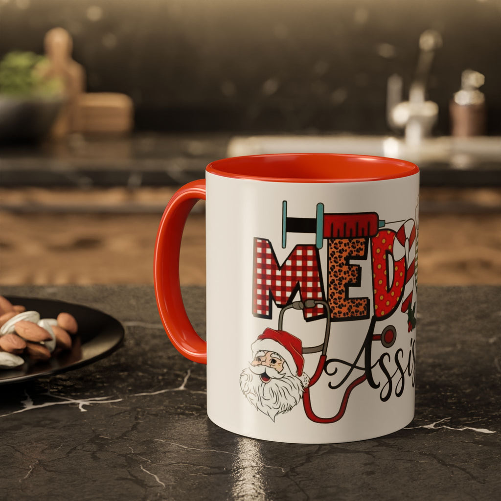 Medical Assistant Christmas Mug — Festive Colorful 11oz/15oz Coffee Cup Medical Christmas Mug