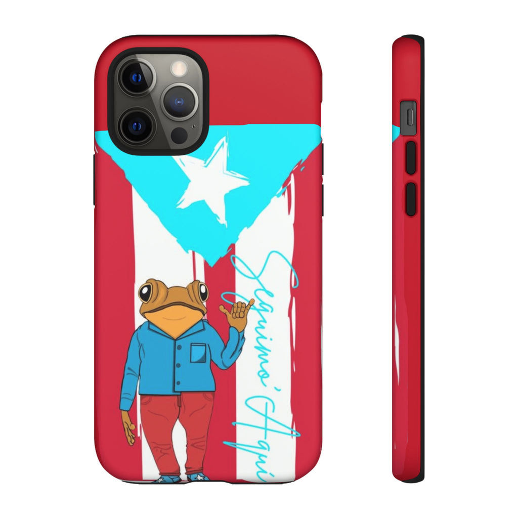 Puerto Rican Flag Frog Design ("Señorita Hops")Phone Case Isla del Encanto Phone Case – Puerto Rican Style