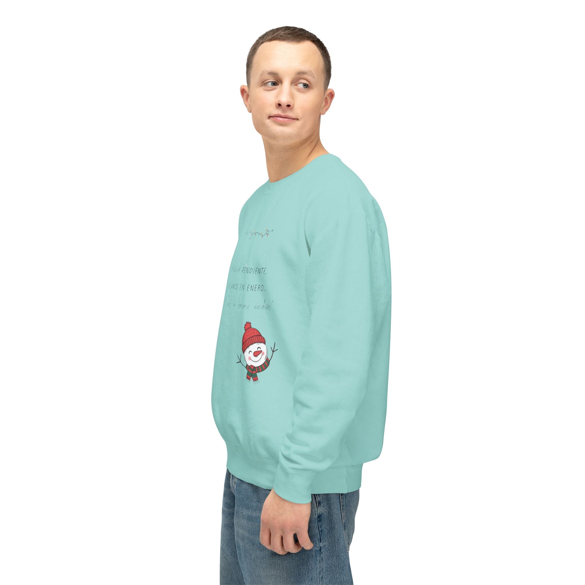 Snowman Crewneck Sweatshirt  Cute Holiday Snowman Pullover