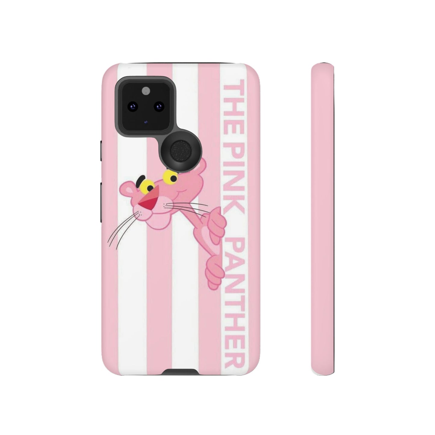 Pink Panther Tough Case Retro Striped Phone Case with "The Pink Panther" Design