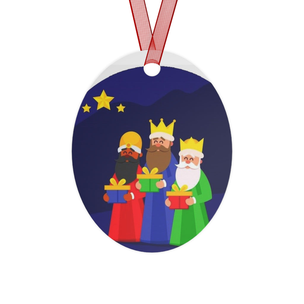 Christmas Metal Ornaments with Three Kings Design