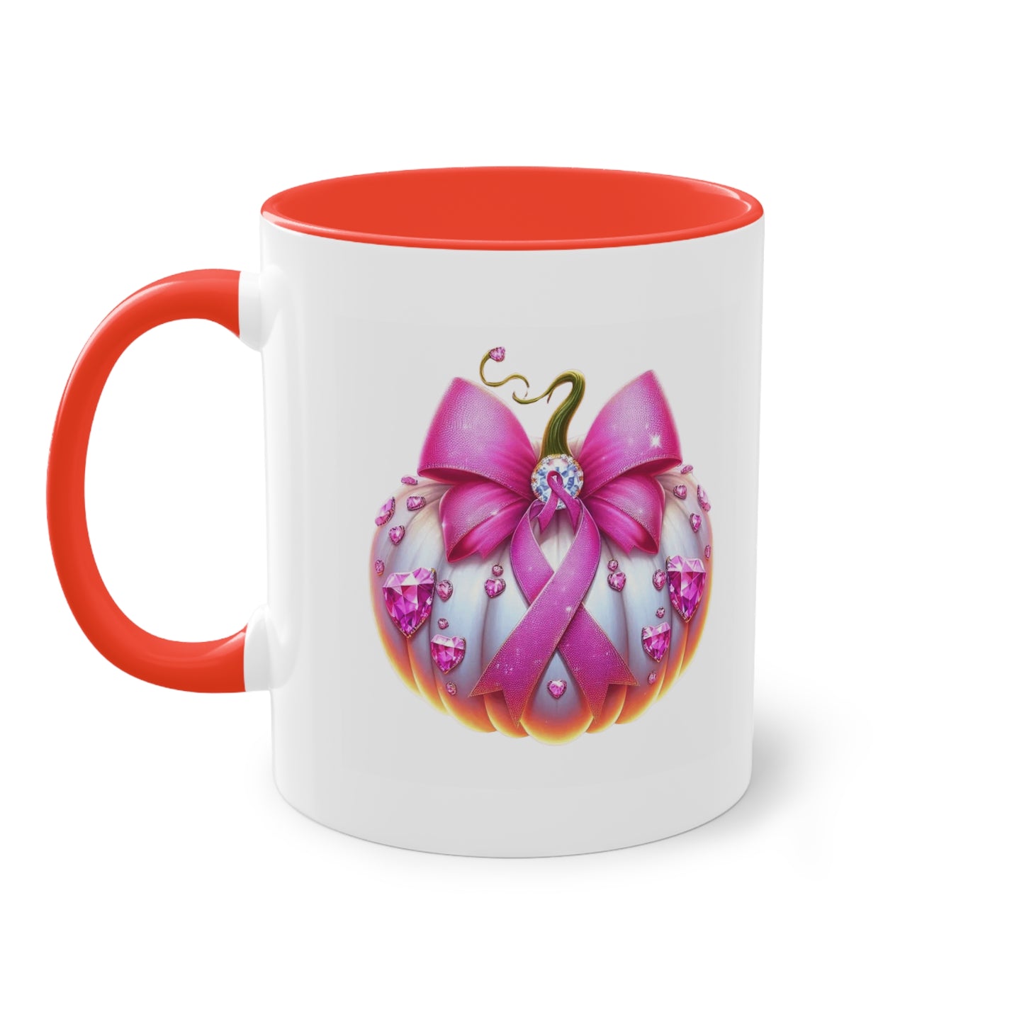 Vibrant Two-Tone Coffee Mug with Floral Design - Perfect Gift for Nature Lovers