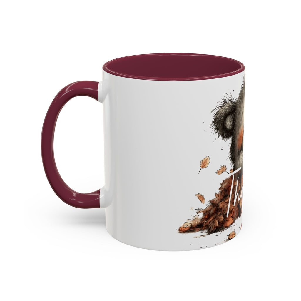 Thankful Bear Autumn Mug — Cute Fall Coffee Cup (11oz, 15oz)