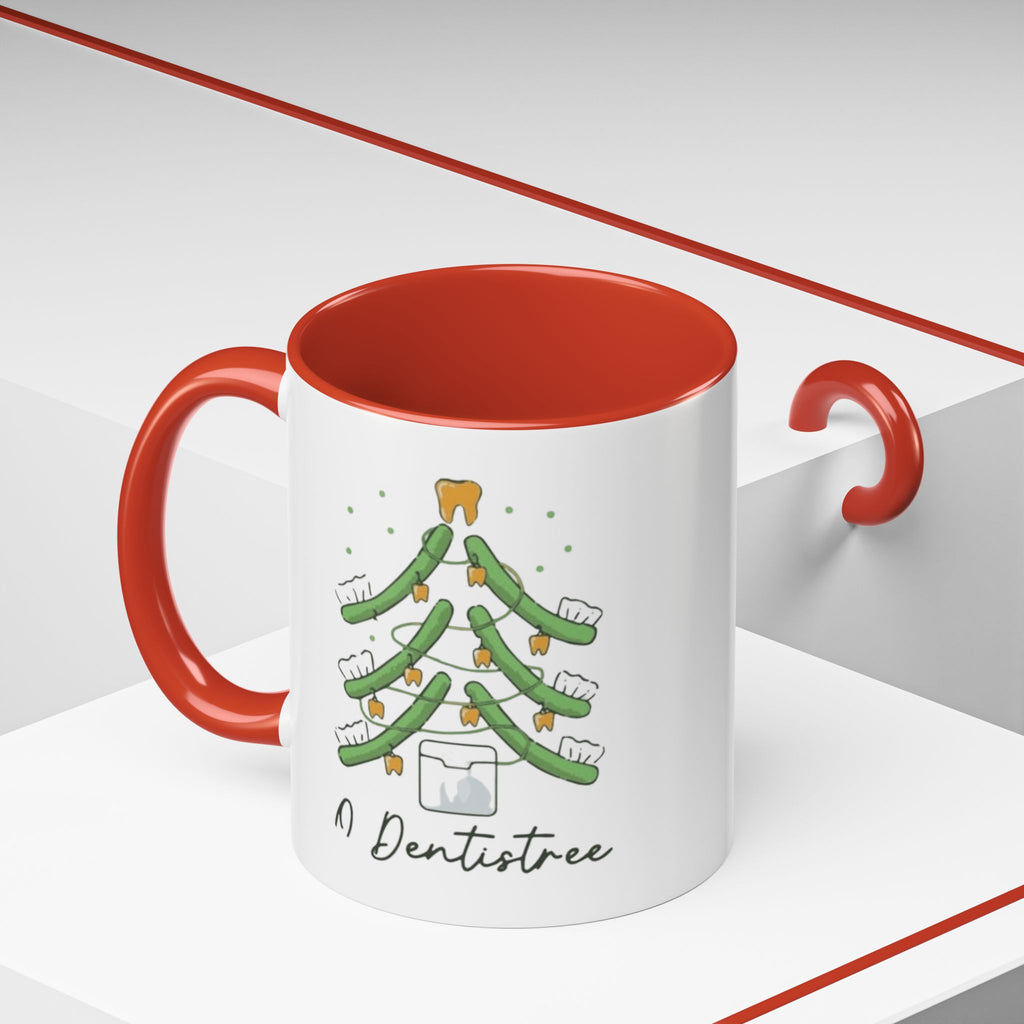 Dentist Christmas Mug - 'A Dentistree' Holiday Coffee Cup (11/15oz)