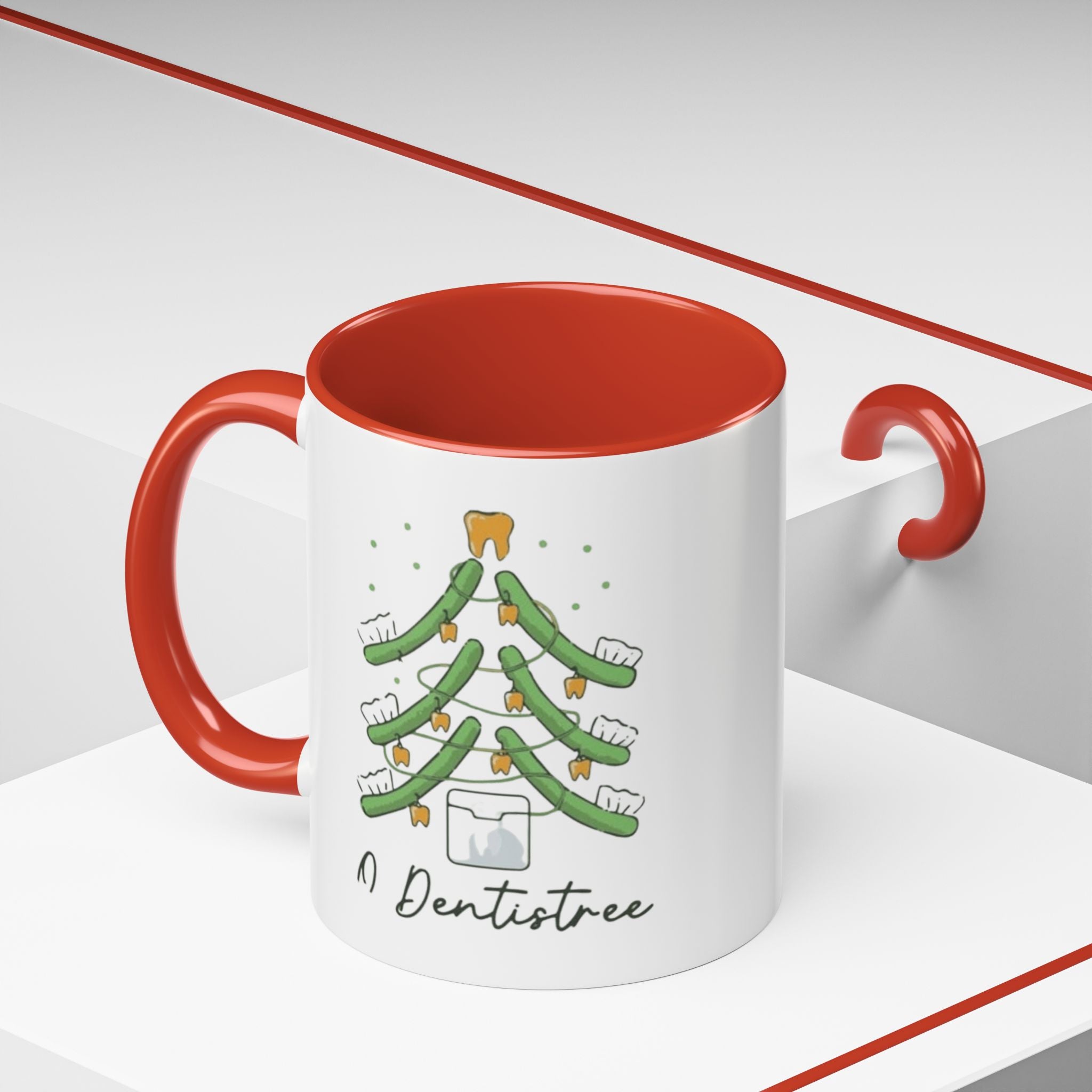 Dentist Christmas Mug - 'A Dentistree' Holiday Coffee Cup (11/15oz)