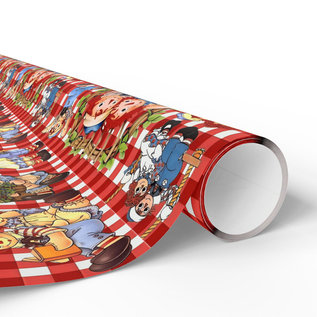 Wrapping Paper Roll — Colorful Picnic Cartoon Pattern (Holiday & Birthday Gift Wrap)