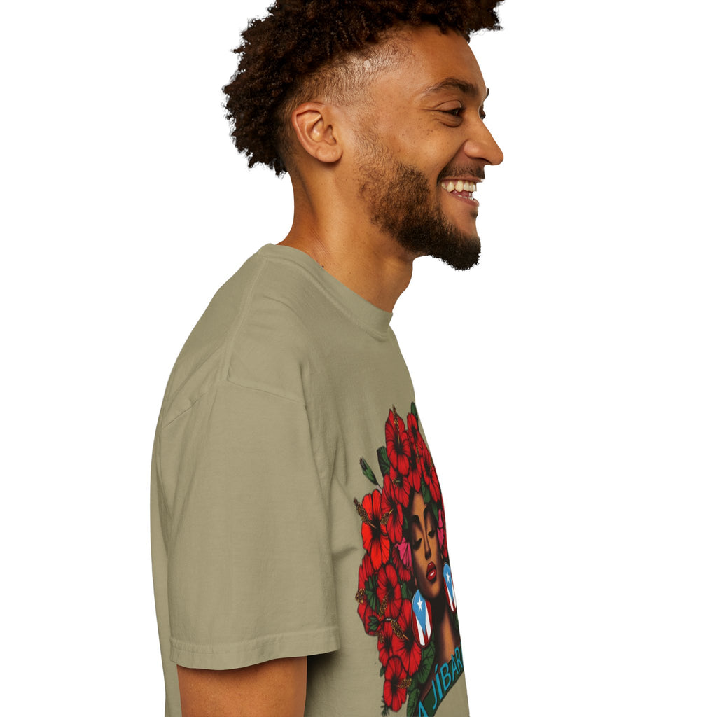 Puerto Rico Navidades T-Shirt — "La Jíbaraza" Floral Puerto Rican Pride Tee