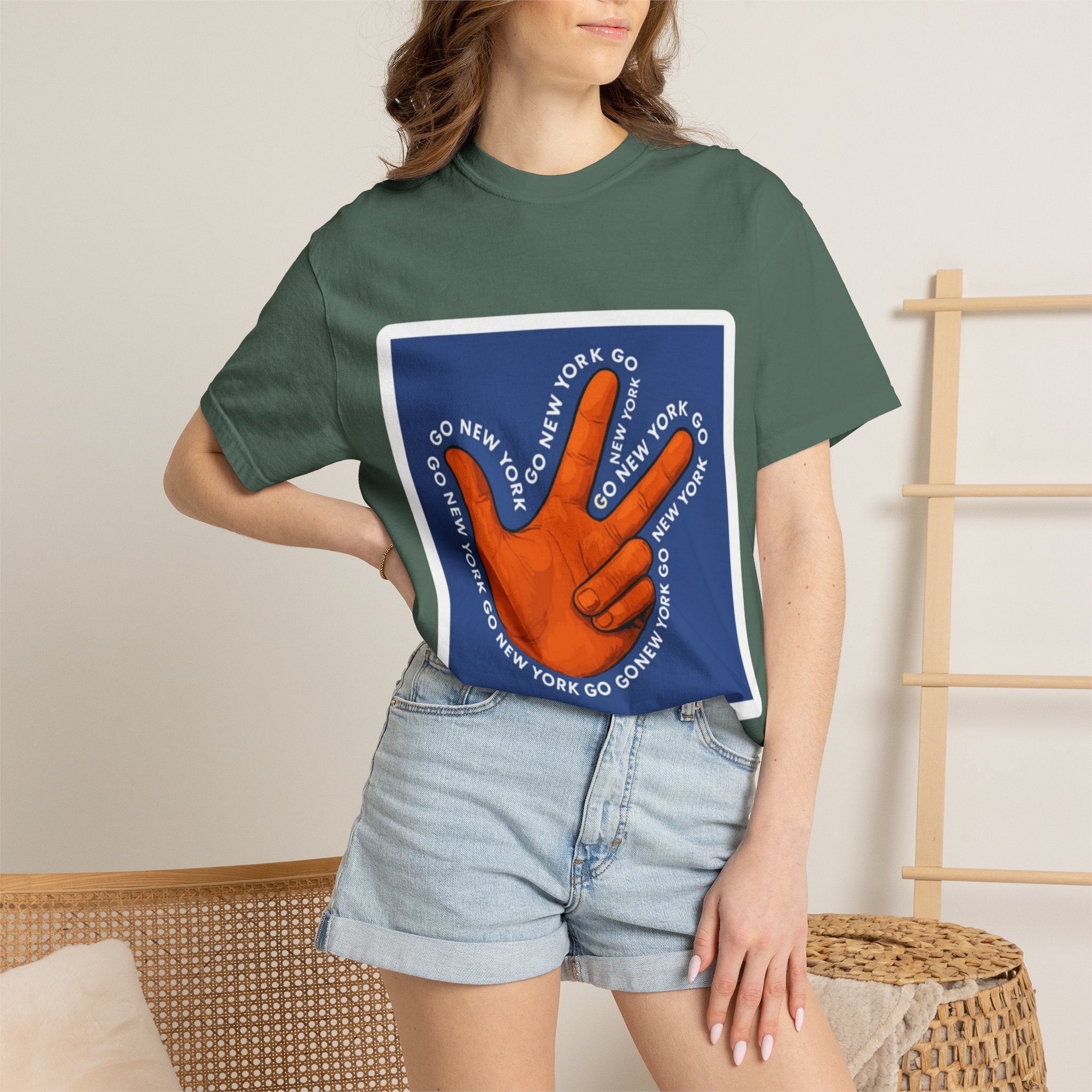 Go New York Hand Graphic T-Shirt