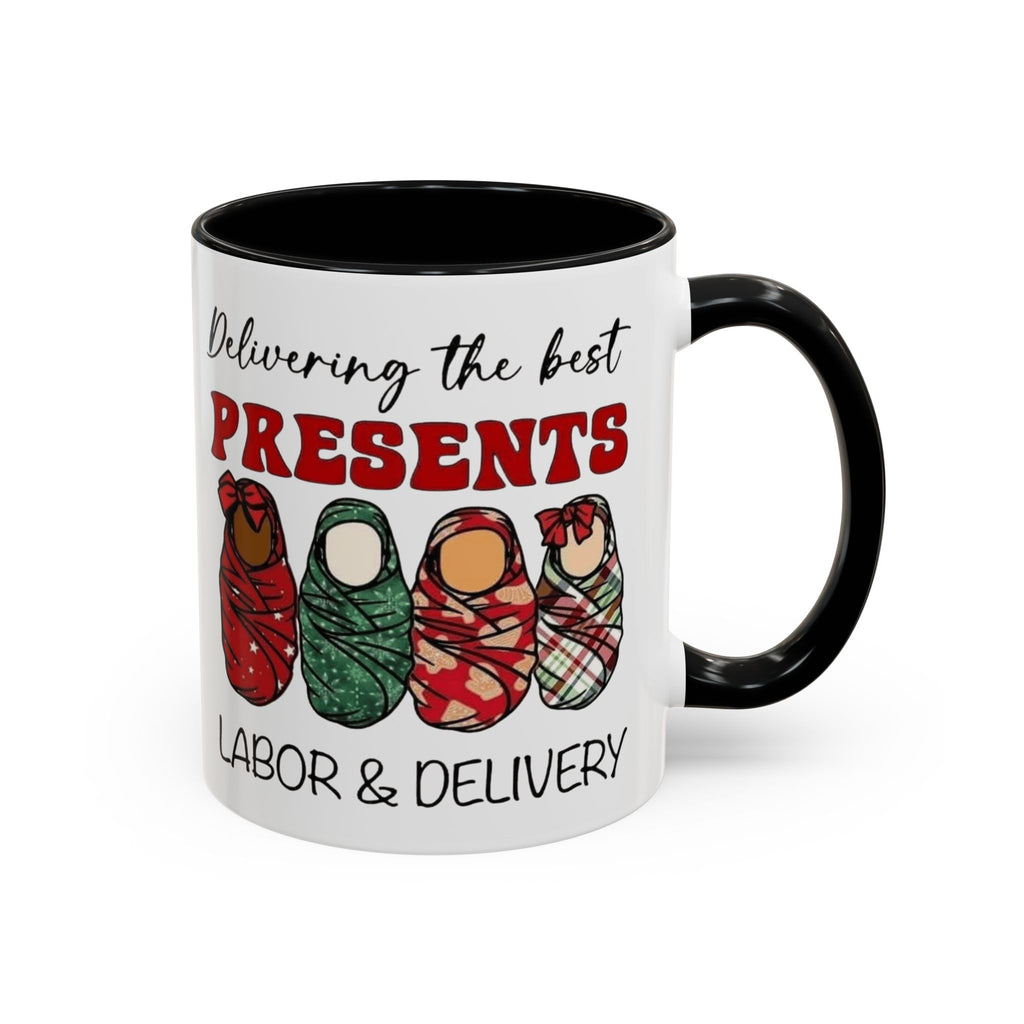 Christmas Presents Delivery Coffee Mug — "Delivering the Best Presents" Accent Mug Medical Christmas Mug,