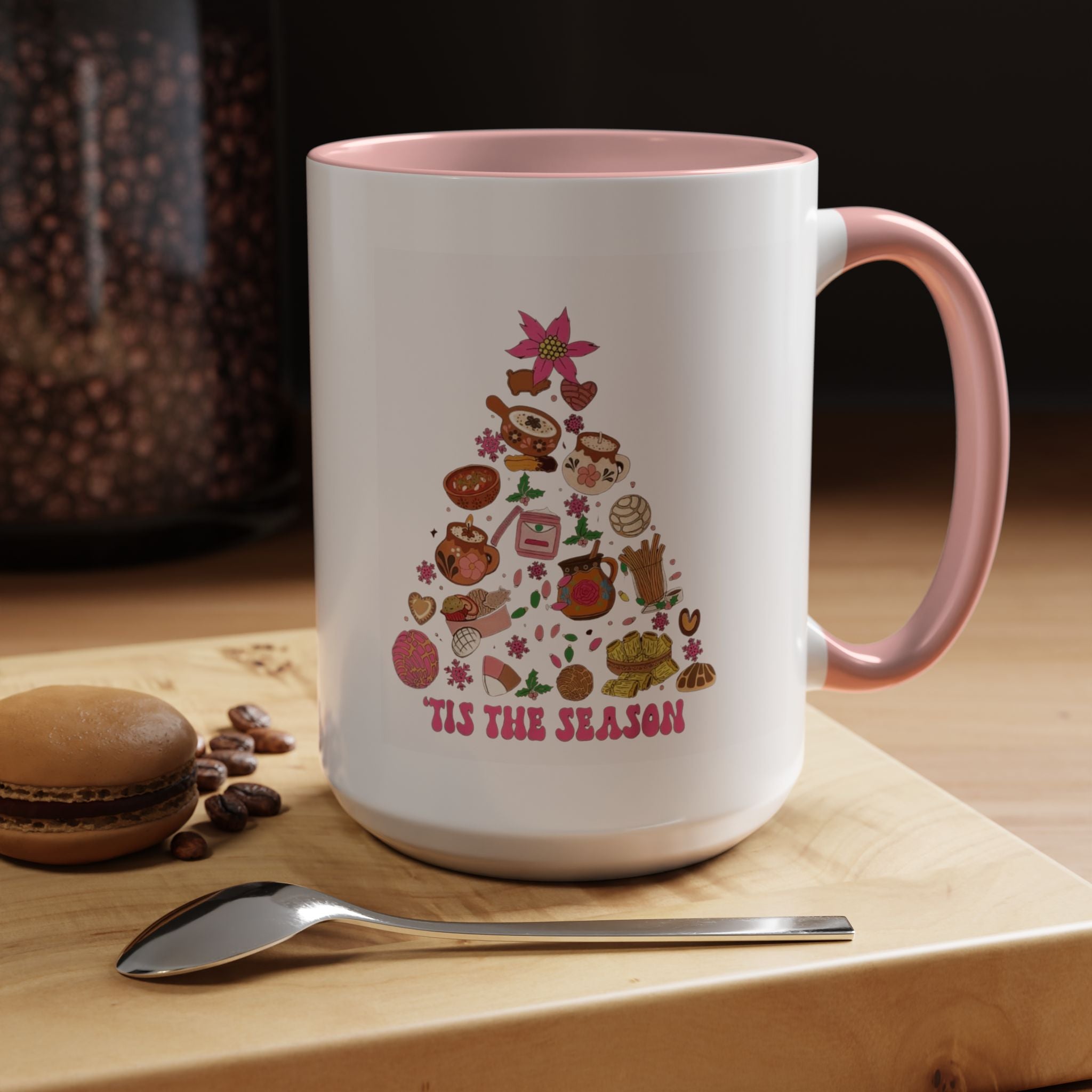 Coffee Mug - 'Tis the Season' Holiday Cookie Tree Accent Mug (11/15oz)
